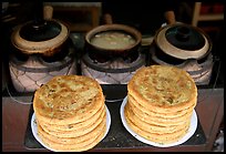 Naxi baba flatbread. Lijiang, Yunnan, China (color)