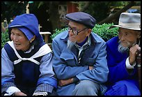 Elder Naxi people. Lijiang, Yunnan, China