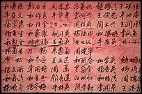 Chinese caligraphy. Lijiang, Yunnan, China (color)