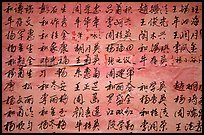 Chinese caligraphy. Lijiang, Yunnan, China