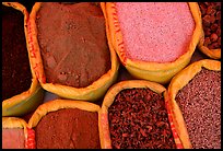 Spices for sale at the market. (color)