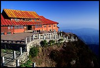 Jinding Si temple in the morning. Emei Shan, Sichuan, China ( color)