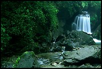 Waterfall between Qingyin and Hongchunping. Emei Shan, Sichuan, China (color)