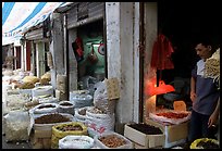 Dried food items for sale in the extended Qingping market. Guangzhou, Guangdong, China (color)