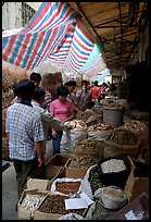 Dried food items for sale in the extended Qingping market. Guangzhou, Guangdong, China (color)