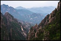 Ridges. Huangshan Mountain, China ( color)