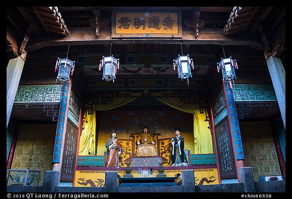 Altar, Zhuimu Hall. Xidi Village, Anhui, China (color)