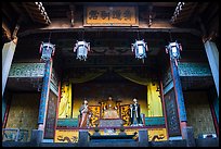 Altar, Zhuimu Hall. Xidi Village, Anhui, China ( color)