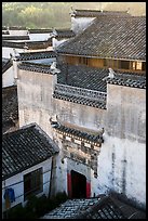 Historic house from above. Xidi Village, Anhui, China