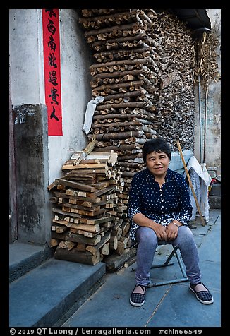 Wood seller. Xidi Village, Anhui, China