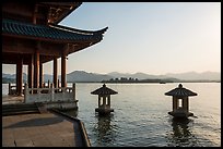 Cuiguang Pavilion, West Lake. Hangzhou, China ( color)