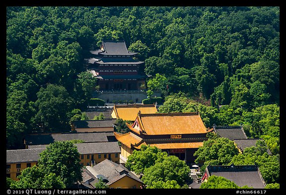 Jingci Temple on Nanping Hill. Hangzhou, China (color)