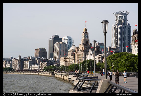 The Bund in the morning. Shanghai, China (color)