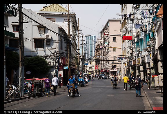 Old street. Shanghai, China (color)