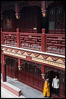 Priest, Dajing Taoist temple. Shanghai, China ( color)