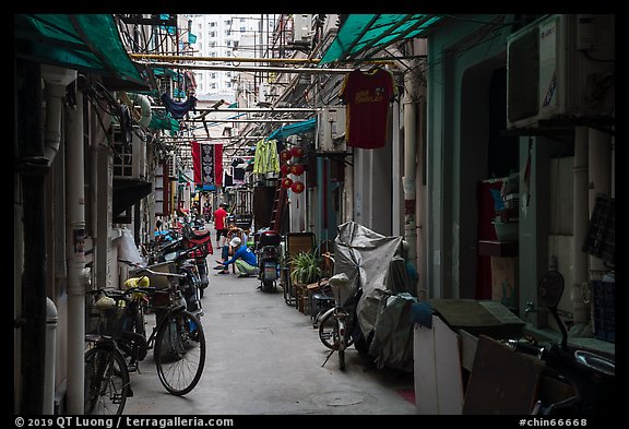 Alley. Shanghai, China (color)