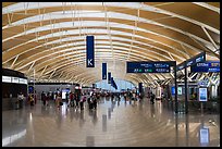 Concourse, Pudong Airport. Shanghai, China ( color)