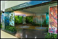 Green relaxing zone, Taiwan Taoyuan International Airport. Taiwan (color)