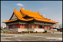 National Concert Hall on Chiang Kai-shek memorial grounds. Taipei, Taiwan (color)