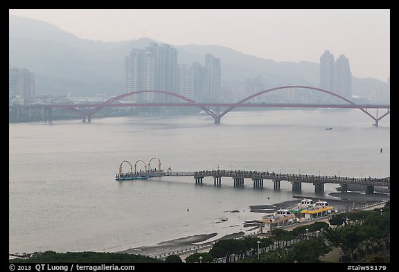 Damshui riverscape. Taipei, Taiwan