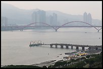 Damshui riverscape. Taipei, Taiwan (color)