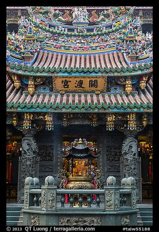 Facade, Guandu Temple. Taipei, Taiwan