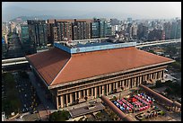 Central station seen from above. Taipei, Taiwan (color)