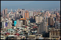 Old town center buildings from above. Taipei, Taiwan (color)