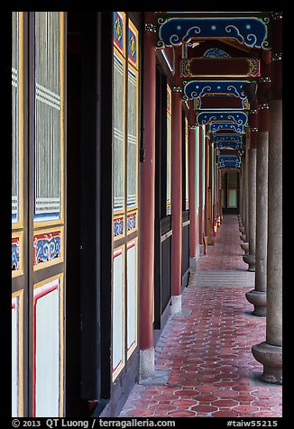 Gallery, West Side building, Confuscius Temple. Taipei, Taiwan