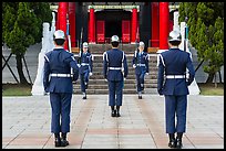 Changing of the guard ritual, Martyrs Shrine. Taipei, Taiwan (color)