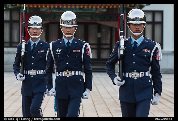 Republic of China Military guards,. Taipei, Taiwan (color)