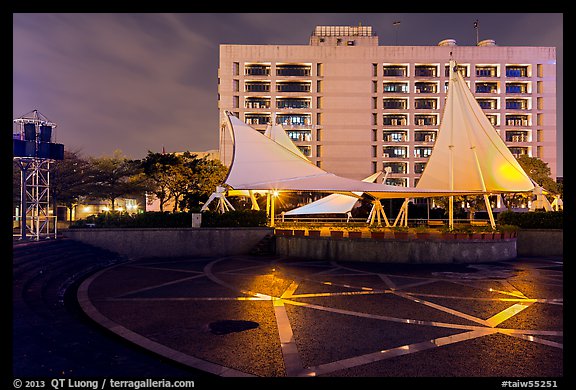 City Hall at night. Taipei, Taiwan