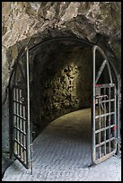 Door and tunnel, Changchun trail. Taroko National Park, Taiwan ( color)