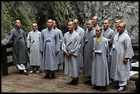 Buddhist monks. Taroko National Park, Taiwan (color)