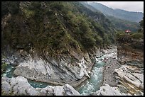 Gorge and Orchid Pavillion, Taroko Gorge. Taroko National Park, Taiwan ( color)