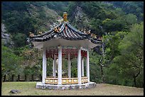 Yuefei Pavillion, Taroko Gorge. Taroko National Park, Taiwan (color)