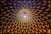 Ceiling detail in main hall, Wen Wu temple. Sun Moon Lake, Taiwan (color)