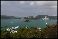 Shueishe and Lalu Island. Sun Moon Lake, Taiwan (color)