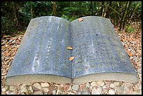 Giant book sculpture. Sun Moon Lake, Taiwan ( color)