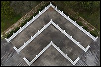 Terraces from above, Tsen Pagoda. Sun Moon Lake, Taiwan (color)