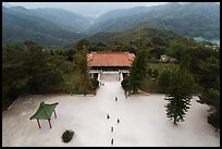 Grounds of Tsen Pagoda seen from the tower. Sun Moon Lake, Taiwan ( color)