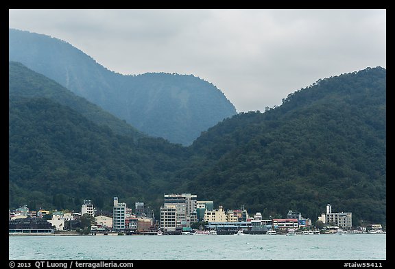 Itashao Village and mountains. Sun Moon Lake, Taiwan