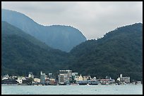 Itashao Village and mountains. Sun Moon Lake, Taiwan ( color)