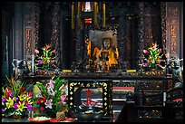 Altar with Black-Faced Matsu, Tienhou Temple. Lukang, Taiwan (color)