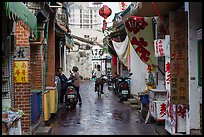 Alley in early morning. Lukang, Taiwan (color)