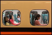 Trail passengers see through windows. Taiwan ( color)