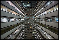 Inside of high rise building. Taipei, Taiwan (color)