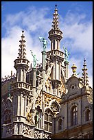 Roof of King's house, Grand Place. Brussels, Belgium ( color)