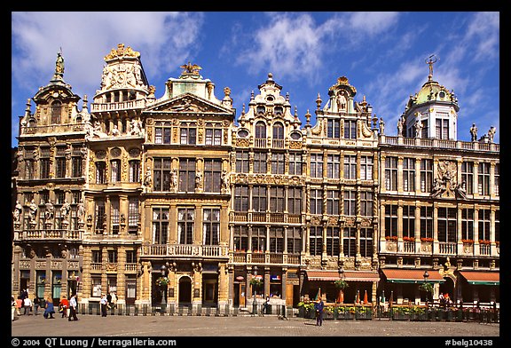 Baroque Guild houses, Grand Place. Brussels, Belgium