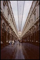 Galeries St Hubert, Europe's first shopping arcade, built in 1846. Brussels, Belgium